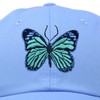 DALIX sombrero de mariposa azul exótico para mujer, regalo bordado