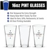 Moonlight4225 Polka Dots Pint Glass, Polka Dot Pint Glasses, 16oz