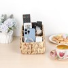BSTKEY Natural Water Hyacinth Remote Control Storage Holder, Woven 3