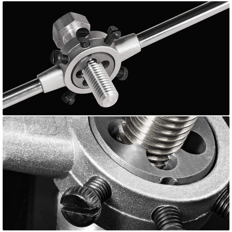 sourcing map 20mm Round Die Stock Handle Wrench Holder,for Metric