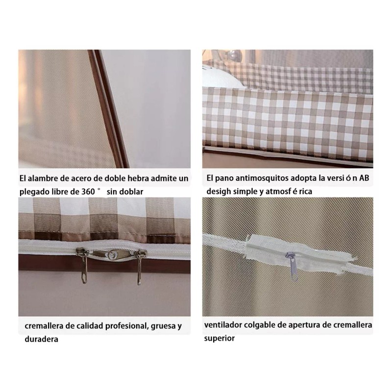 Pabellon mosquitero Mosquitero Transpirable Plegable De 200x155x150cm