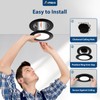 Amico 12 Pack Goof Rings for 6 Inch Recessed Lights,