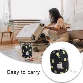 YIOLIBJF Drawstring Bag Large Makeup Bag Portable Travel Cosmetics Wash Bag with Small Makeup Storage Bags for Women Girl Home and Travel