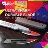 MedHelp Disposable Scalpel 23 Dermaplaning Tool Scalpel Blades with Plastic