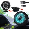 Kwak's Car Fan, For Tabletop, Air Conditioner, Dual Use, Angle