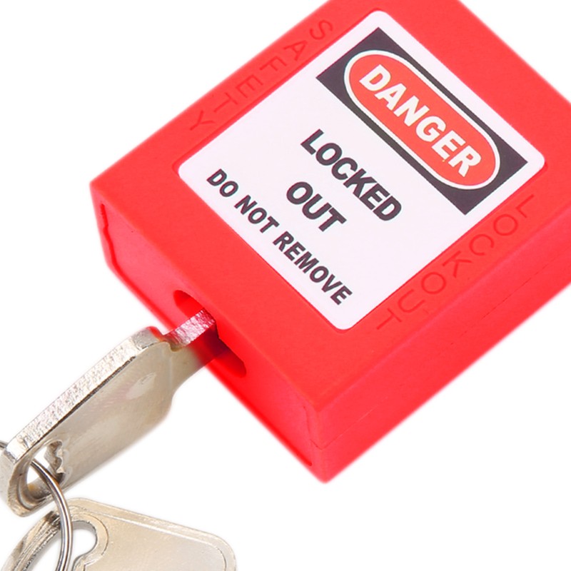 5 Sets 38mm Lockout Lock Insulation LOTO Nylon PA Steel