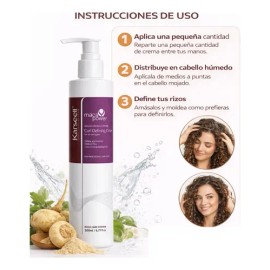 Kit 2 Crema Definidora De Rizos Karseell Maca Power 200ml