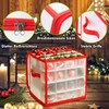 HILKKET Storage Box for Christmas Baubles, Christmas Bauble Box, Christmas
