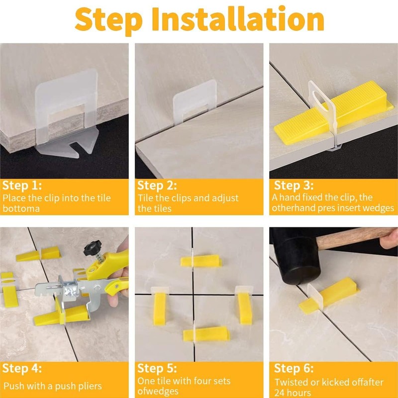 DGSL Tile Leveling System with Tile Plier - 3400-Piece Tile