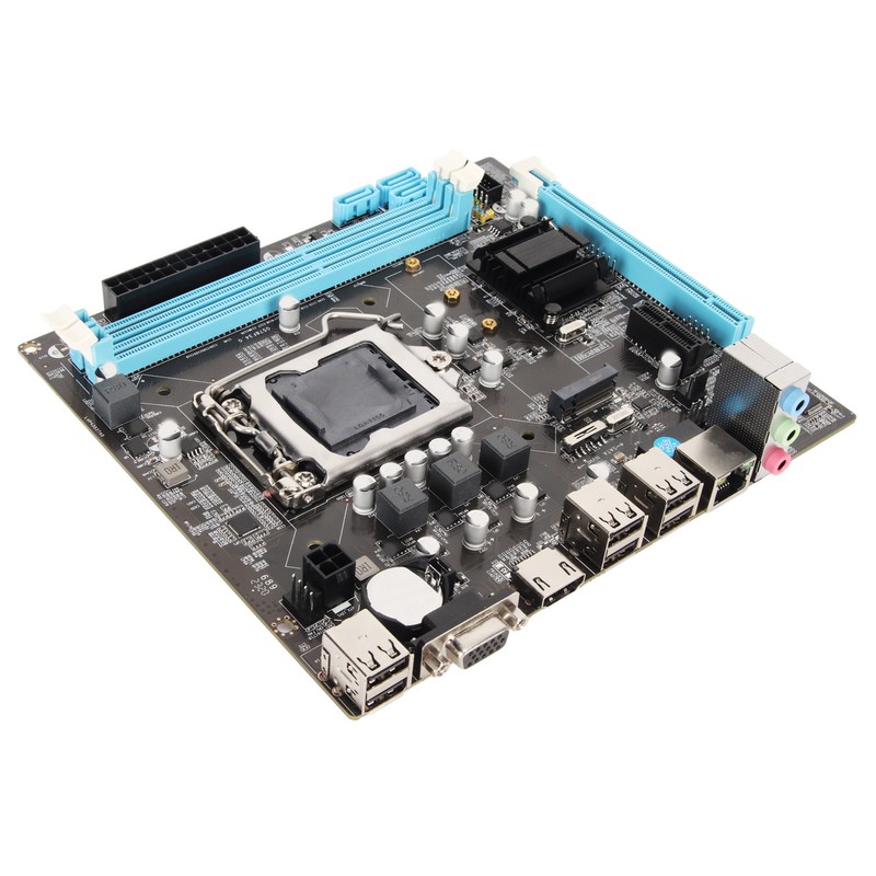 Desktop Motherboard H61 6 USB2.0 DDR3 M.2 NVMe NGFF 100Mbps