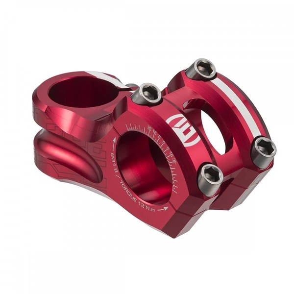ELEVN TECHNOLOGIES - ELEVN 31.8MM OVERBITE STEM 1-1/8" - Red,
