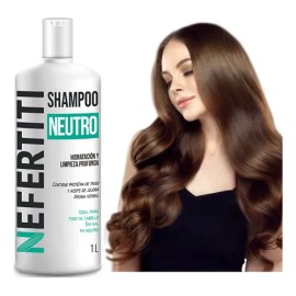 Shampoo Neutro Nefertiti Sin Sal Limpieza Profunda 1 L