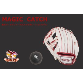 Rakuten Golden Eagles x GP Baseball Toddler Gloves with Magic Catch 8" Left Throw Soft Ball