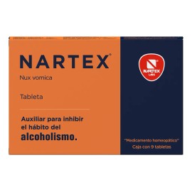 Suplemento Auxiliar Hábito Del Alcoholismo Nartex 9 Tabletas