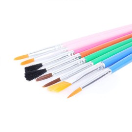 TopHomer Childrens Paint Brushes 15 Pack Sponge Paint Brushes Set Kids Starter Kit for Watercolor Oil Acrylic Crafts Rock Face Painting