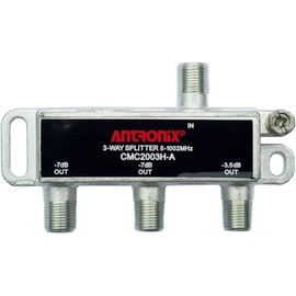 Antronix CMC2003H-A 3-Way Horizontal Splitter -3.5dB -7dB 5-1002 MHz High Performance for Coax Cable TV & Internet