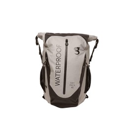 geckobrands Paddler Waterproof 45L Backpack, Large Dry Bag with Padded Shoulder Straps, Waist Strap, Chest Strap , Grey