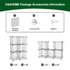C&AHOME Wire Cube Storage, 6 - Cube Organizer Metal C