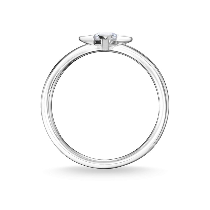 Thomas Sabo Damen-Ring Weiße Steine silber 925 Sterlingsilber TR2268-051-14-52