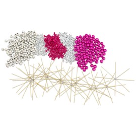 BETZOLD 55186 – WIRE CHRISTMAS STARS CRAFT SET 12 Wire Star 890 Beads