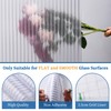 FEOMOS Window Privacy Film, Reeded Glass Film 3D Glass Decals