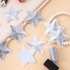 PAGOW 9 Pcs Sequins Star Iron on Patches, Embroidery Sequin