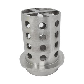 Perforated Casting Flask Vacuum Casting Stainless Wall Flanged 10 GA- (2.5" x 3")