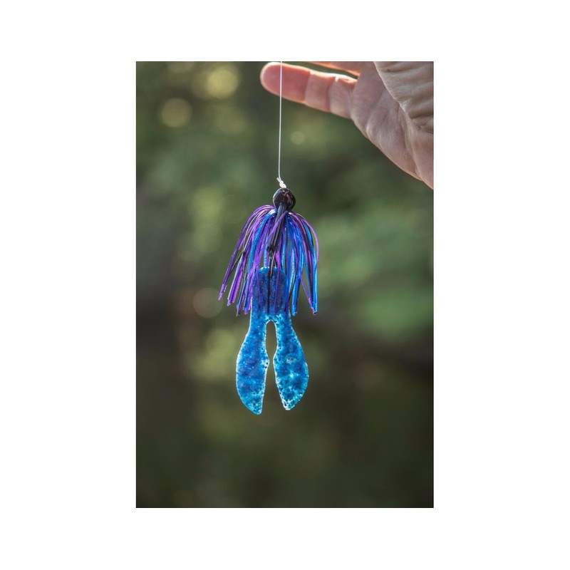 PowerBait MaxScent Meaty Chunk Black Blue Fleck 3in | 8cm