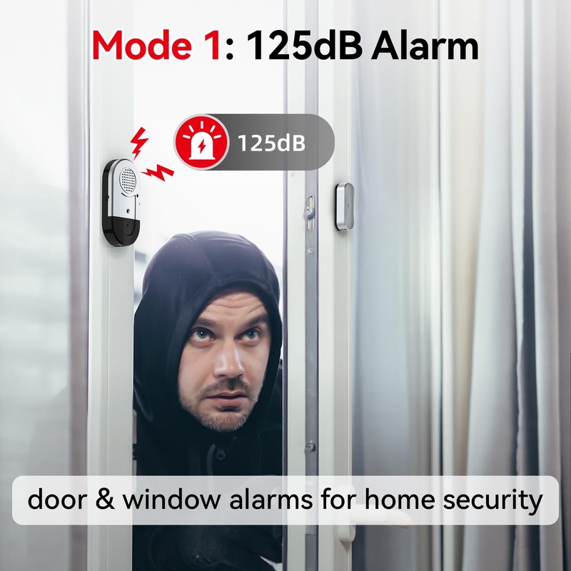 Sanjie Door Alarms When Opened,Door Window Alarm Sensors for Kids