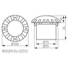Kanlux 1 W LED recessed floor light, recessed floor spotlight,