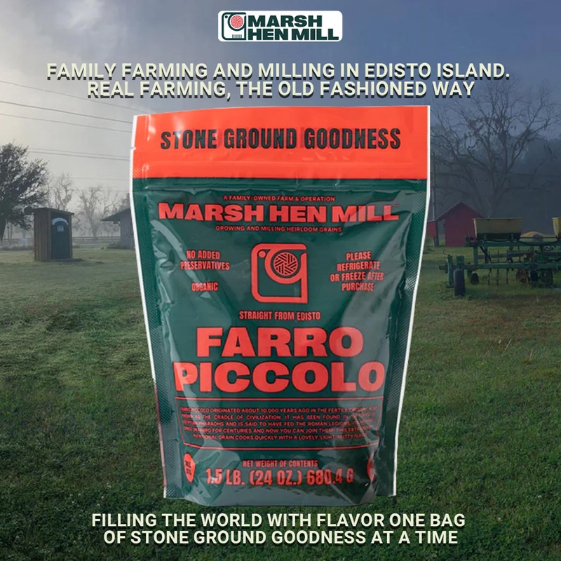 MARSH HEN MILL Farro Piccolo Semi Pearled Ancient Grains |
