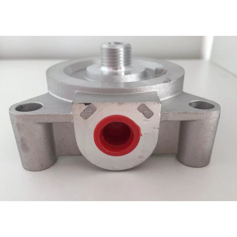 Cummings FLEETGUARD 204163S FILTER BASE/HEAD SIDES 3/8" NPT 11/16"-16 UN-2B