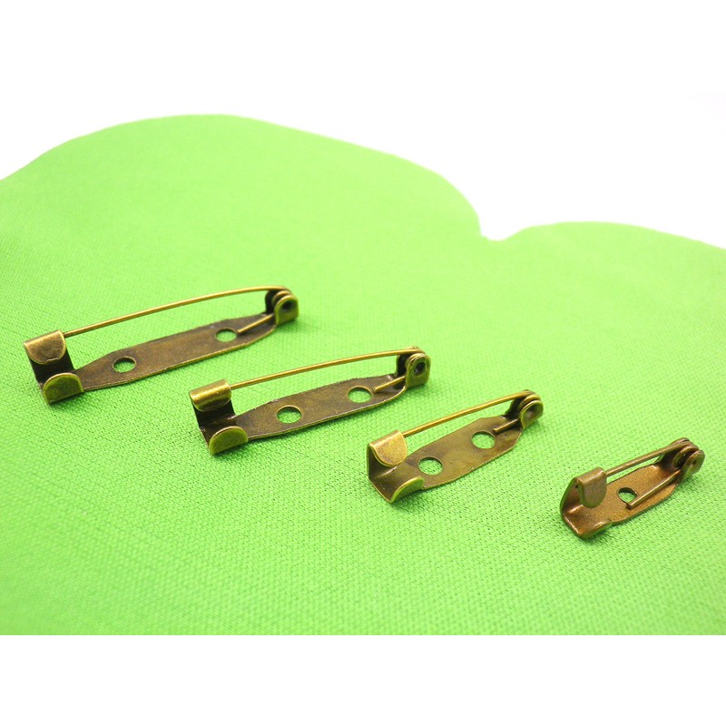 Antique Tone Brooch Pin Set of 100 15 mm ~