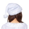 Clear Stone Colorful Santa Cosplay Santa Hat Unisex White