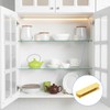 uxcell 4Pcs Glass Shelf Brackets, Adjustable Solid Brass Glass Shelf