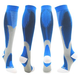 Nurse Yard Compression Socks for Nurses - Women & Men - 20-30mmHg Graduated Compression, Zero-Toe Compression, For Medical Staff, Nursing, Athletic Support Such As Running, Cycling, Hiking - 1 Pair