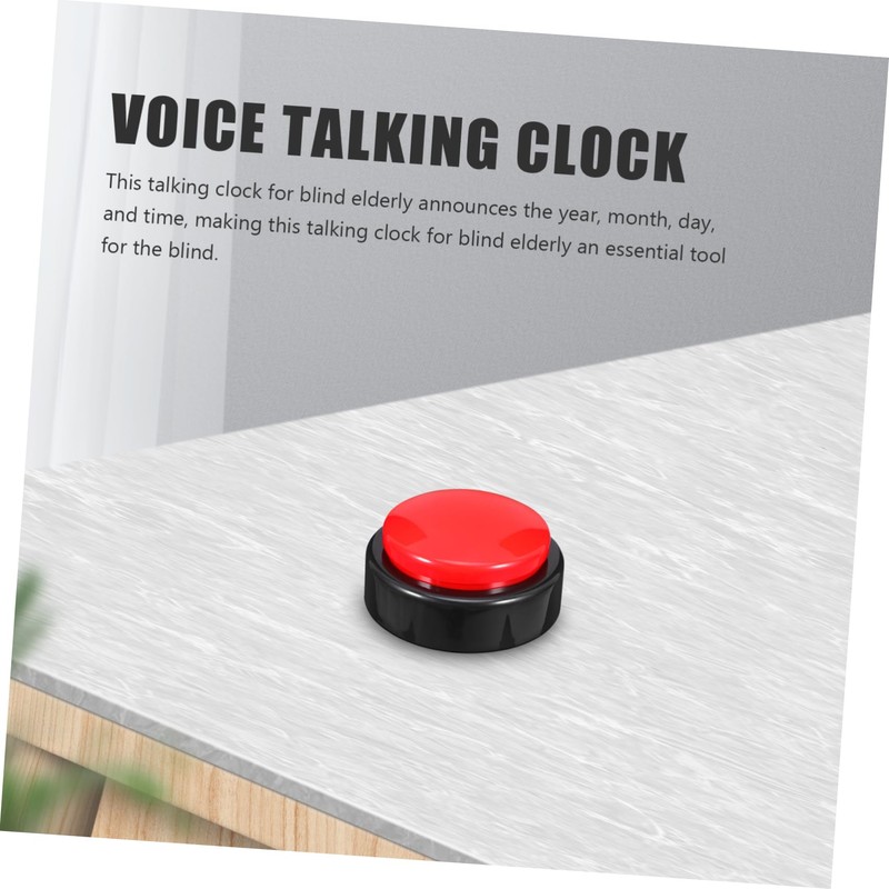 Levemolo Talking Clock for Visually Impaired Voice Announcements with Date