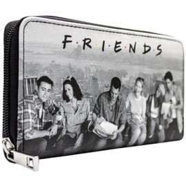 Central Perk Friends Lunch on a Skyscraper Grey wallet, gray, clutch