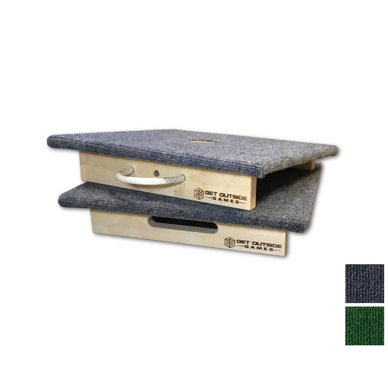 Premium 1 Hole Washer Toss Game Boards (Blue Carpet, 18x18