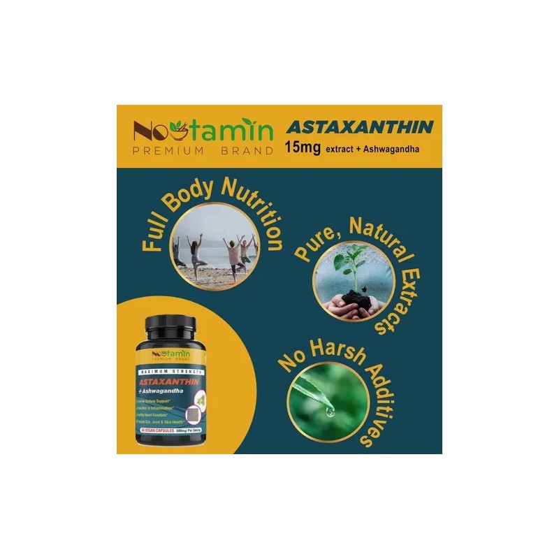 Astaxantina Withania Somnifera Piel Radiante Cero Estrés 60