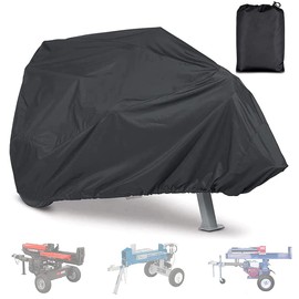 Log Splitter Cover Waterproof Heavy Duty 420D Oxford Fabric Gas Logging Separator Storage Rain Furniture Covers for 15-37-Ton Electric Wood Log Splitter Cover