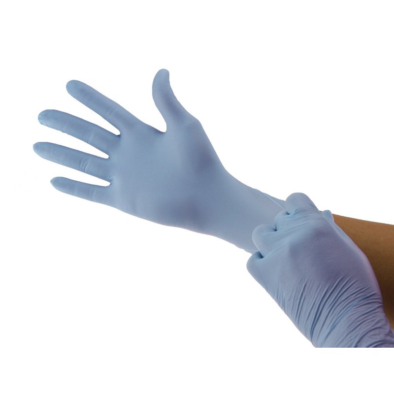 Cranberry CR3556 Crave Nitrile Powder Free Examination Glove, Small, Blue