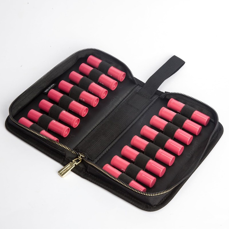 STORICANS Homeopathy Storage Bag, Small Organizer for 16 Remedy Tubes,