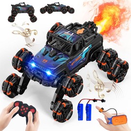 Cool 8 Wheels Hand Controlled rc Stunt Car Toys for Boys Ages 6-14 - Remote Control, Gesture Sensing, Birthday Gifts Ideas - Color: 8 Wheels - Blue