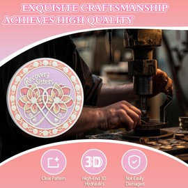 Recovery Sisters Sobriety Chip, Never Alone Sobriety Coin - Sober Women Recovery Chip - AA Chip and Medallion AA NA Coin Sobriety Token Sobriety Gifts for Women