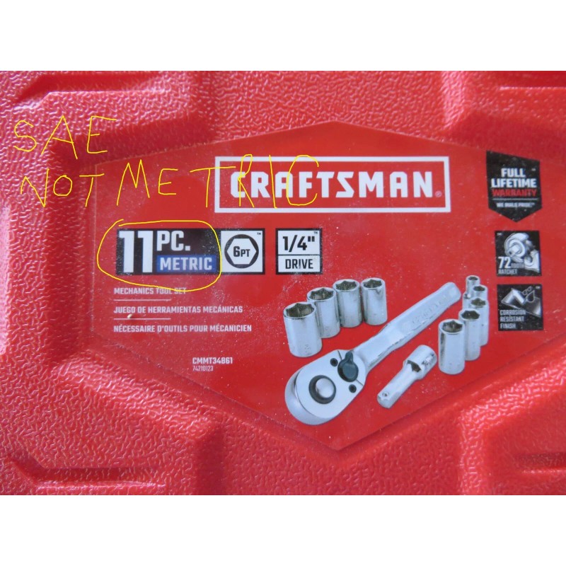 Craftsman 11-Piece SAE 1/4-in Drive INCH 6pt Standard Socket Wrench
