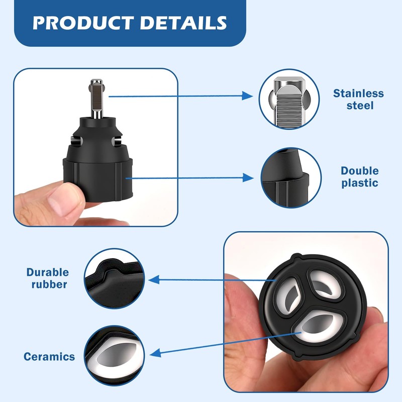 1255 Replacement Cartridge Compatible for Moen 1255 Single Handle Faucets