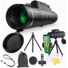 Burkey Monocular Telescopio Para Celular 40x60 Hd Con Clip Trípoide