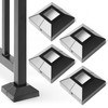 4Pcs 1.5" (1.5" Post/4" Base) Aluminum Post Base Cover, Suitable