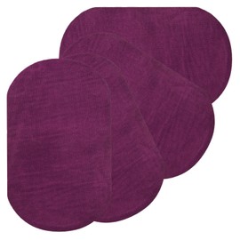 PATIKIL Iron-on Patches, 4Pcs 7x4 Inch Elbow Knee Velvet Patches Repair Patches Kit for Clothing Pants Shirts Jackets Mending and Decorating, Purple